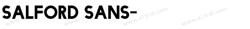 salford sans字体转换